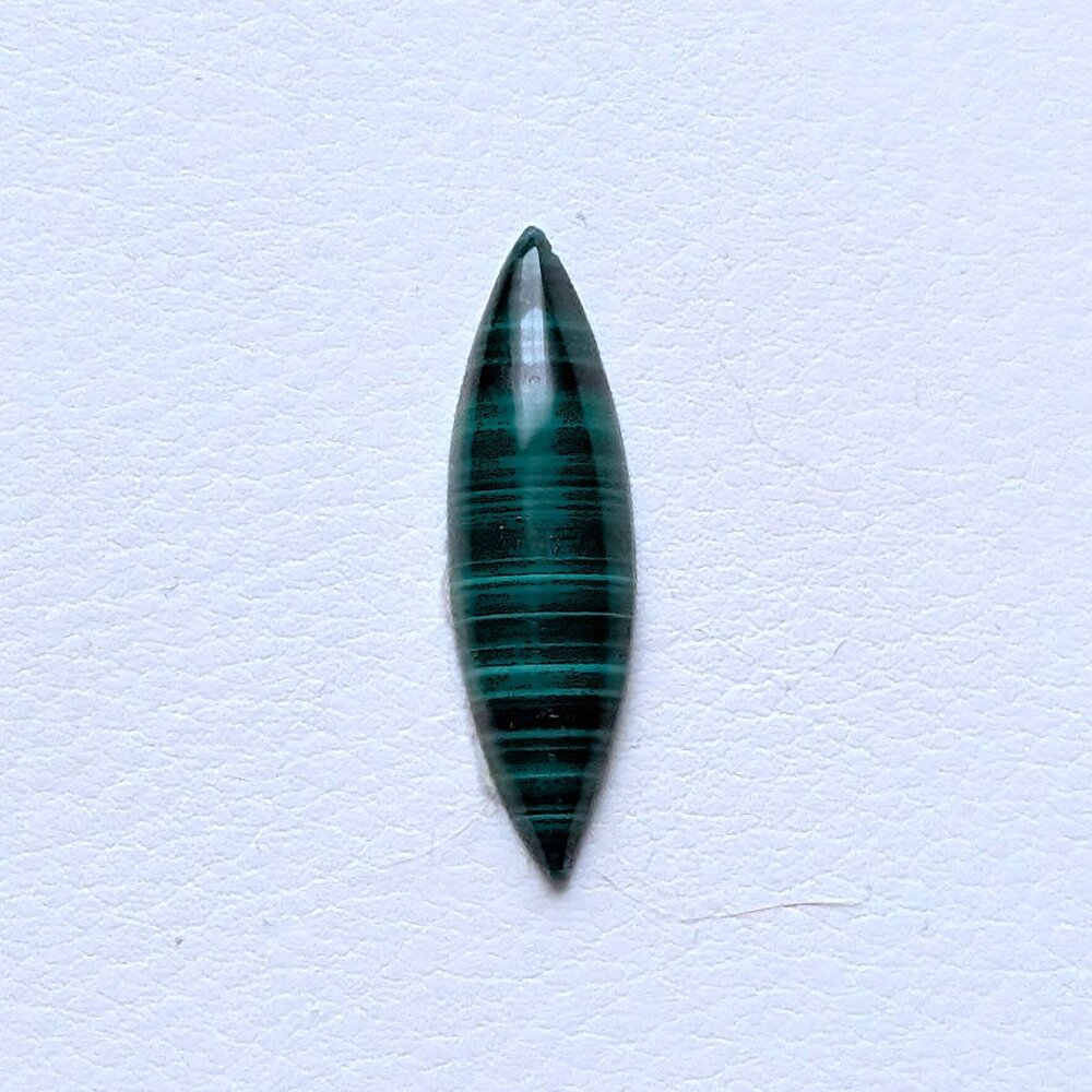 NEW Genuine Green Malachite Marquise Loose Cabochon Gem Gemstone 28mm x 8mm
